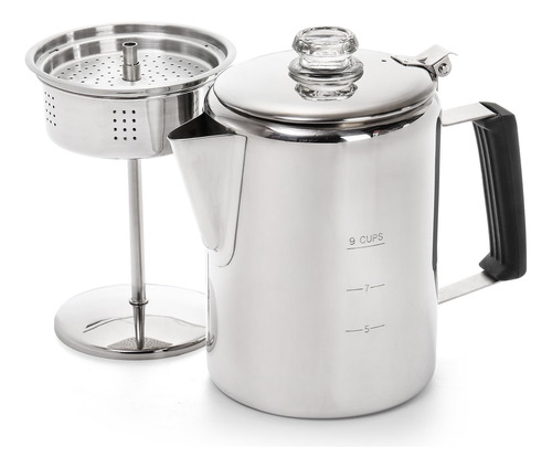 Cididu - Cafetera De Acero Inoxidable, Cafetera Duradera Par