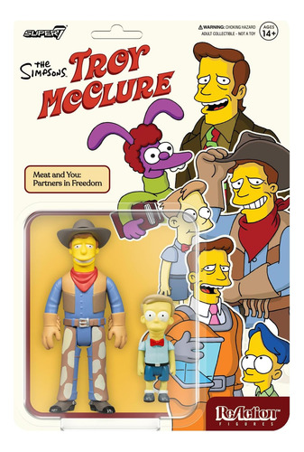 Super7 The Simpsons Troy Mcclure (meat And You: Partners In