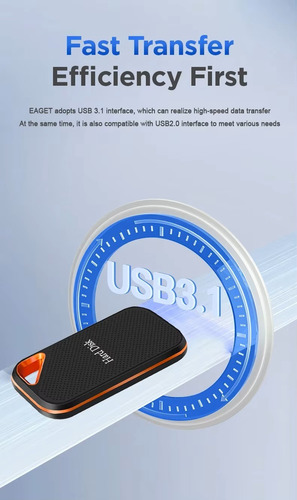 Disco Externo Mijia E81 Ssd Portátil De 2tb Negro