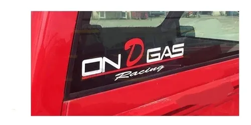 comprar  Calcomania Sticker On D Gas Racing Cristales Auto Pick Up