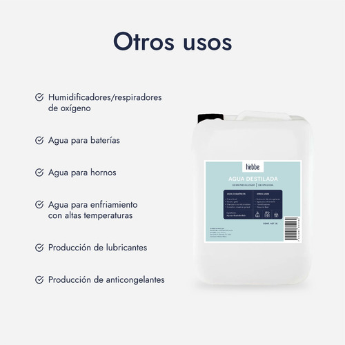 Imagen 5 de 10 de Agua Destilada Alta Pureza 5 Litros