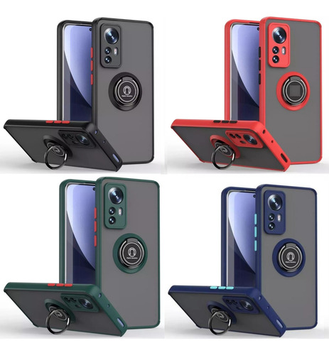 Case Funda Hardness Ring Para Motorola G22 4g / Antishock
