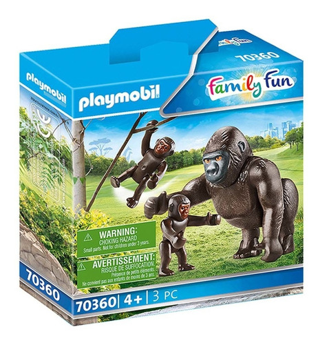 Gorila Con Cria Family Fun Playmobil Ploppy 277360