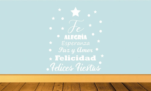 Vinil Decorativo Para Pared Árbol Frases Grande Blanco