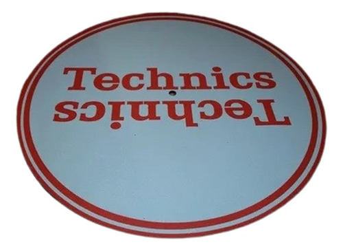 Technics Rojo Y Blanco Slipmat Paño Para Bandejas Latex 