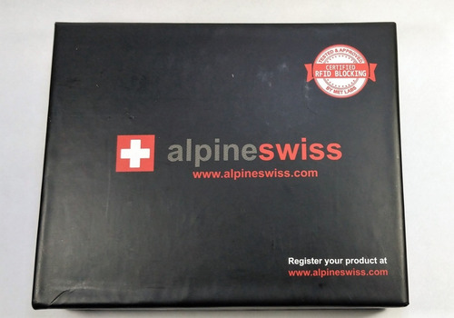 Billetera Plegable Alpine Swiss Para Hombre Con Cremallera