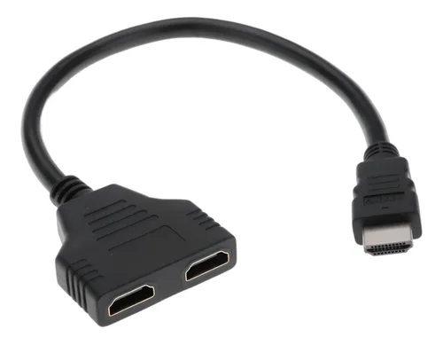 Cable Adaptador Splitter Hdmi Macho A 2 Hdmi Hembra Video