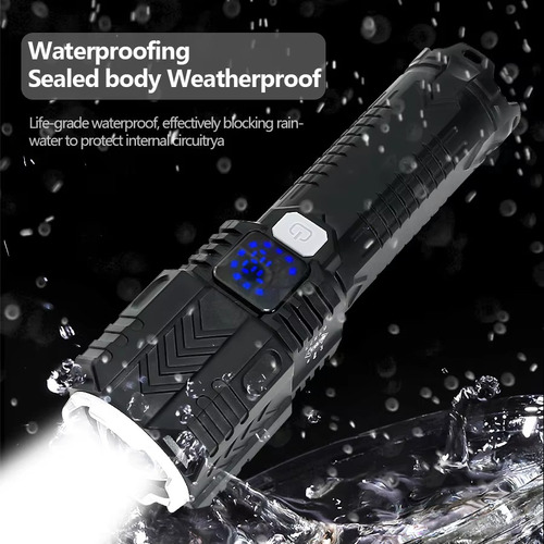 Linterna Led Intensa Con Zoom Telescópico Para Acampar