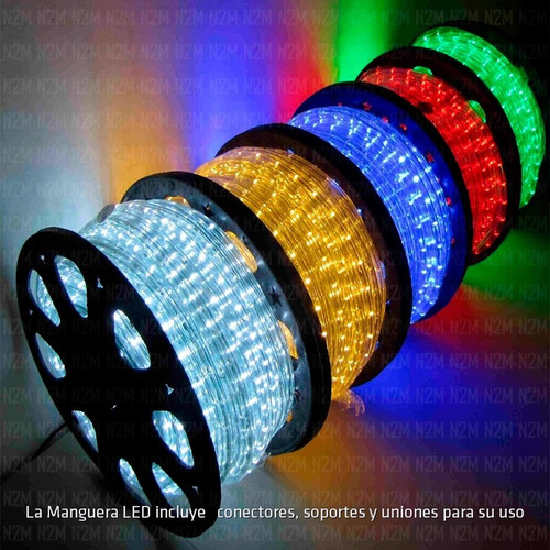 Manguera Tira Led 10 Metros Exterior Multicolor Navidad
