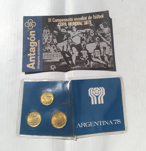 Monedas Conmemorativas Mundial 78 Argentina Lotex3 (Usado)