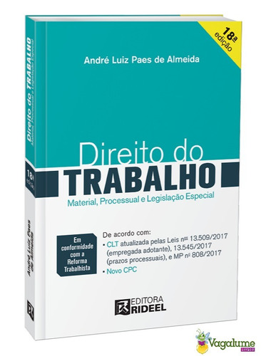 Direito Do Trabalho Material, Processual E Legislação Espec.