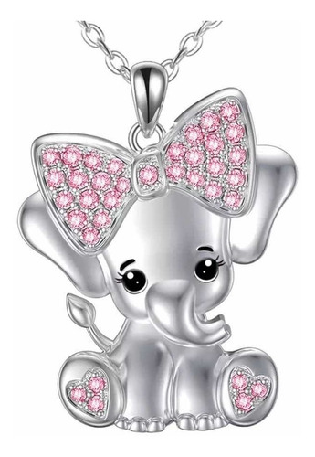 Collar Importado Diseño Elefante Para Niñas O Adultos