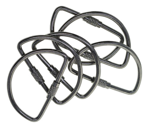 6x Llavero De Bloqueo De Tornillo Llavero Anillos Llavero De