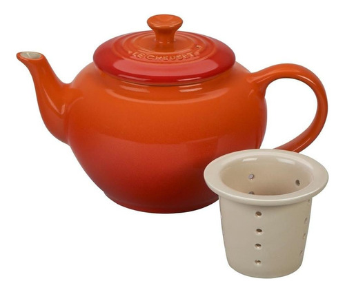 Bule De Chá Com Infusor 600 Ml Laranja Le Creuset