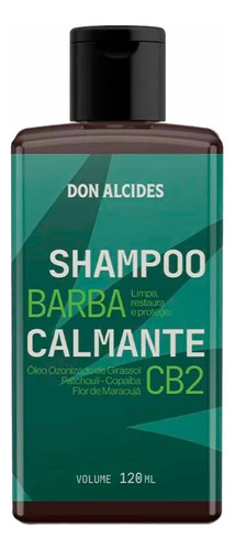 Kit Balm E Shampoo Para Barba Cb2 E Pente Curvo Don Alcides