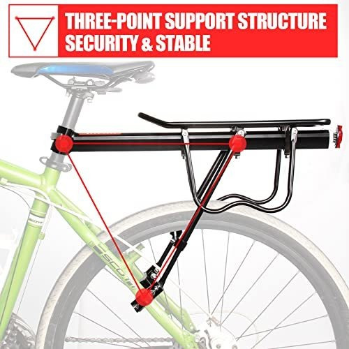 Homee Portaequipajes Trasero Para Bicicletas, 110 Lbs - 50kg