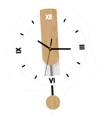 Reloj De Pared Decorativo Acrílico Con Adorno Colgante Para