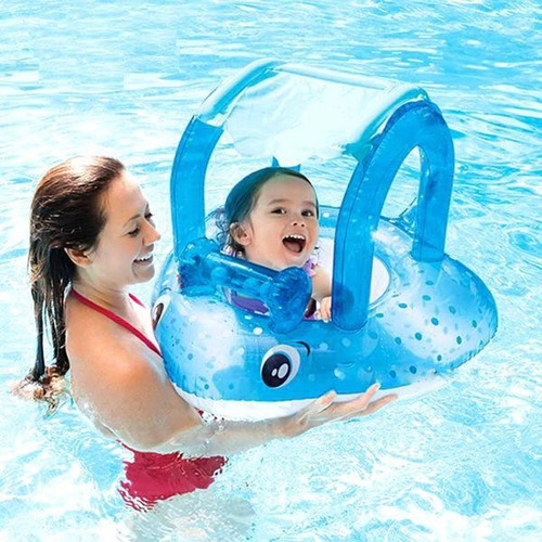 Imagen 2 de 2 de Flotador Infantil Raya Con Techo Intex #56589
