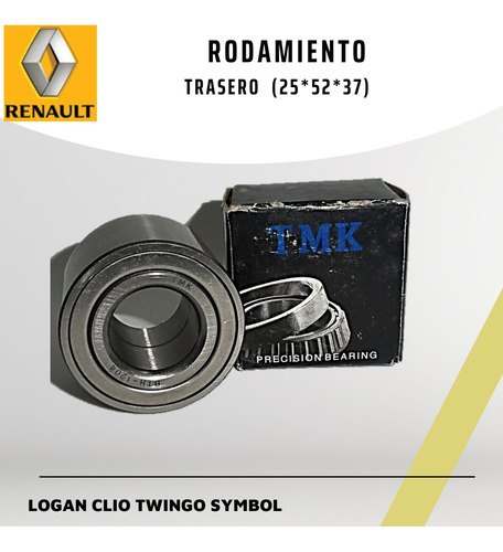 Rodamiento Trasero De Renault Logan Clio Twingo (25*52*37)