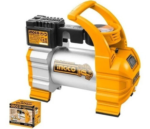 Imagen 1 de 1 de Compresor De Aire Para Auto 12v 140psi Ingco Aac1408