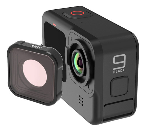 Filtro Lente Para Mergulho Rosa Para Gopro 9 E 10