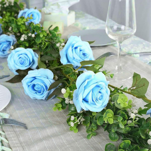 Rosas Artificiales Decoracion,10 Rosas Artificiales Con