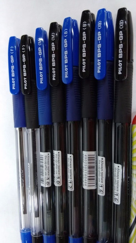 Bolígrafo Pilot Bps Gp 0.7 1.0 1.2 1.6 Mm Japón Tinta Azul/negro