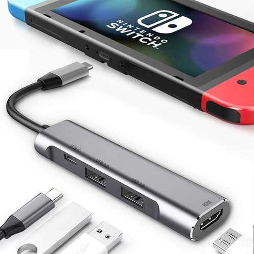 Imagem 5 de 8 de Adaptador Samsung Dex Celular S8 S9 Hub Station Usb Type C