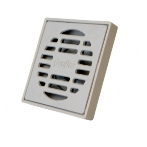 Imagen 2 de 4 de Tapa Pileta Cuadrada Marca Coflex De Abs Con Rejilla Gris