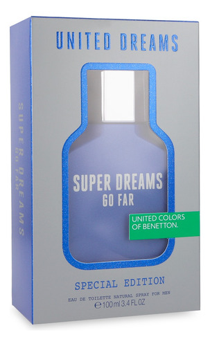 Benetton Super Dreams Go Far 100ml Edt Spray