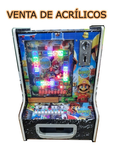 Mueble, 3 Acrílicos Y Teclado Para Máquina Arcade De Monedas