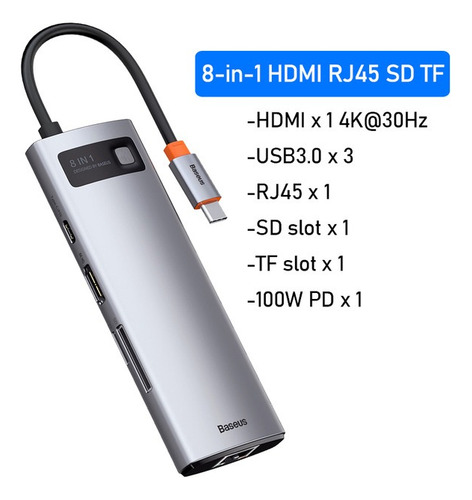 Adaptador Hub Usb Macbook M1 Pro Air Thunderbolt Usb C Hdmi