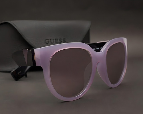 Gafas de sol Guess Gu7439 78c-54, color de la montura: lila, color de varilla, lila, color de la lente: morado