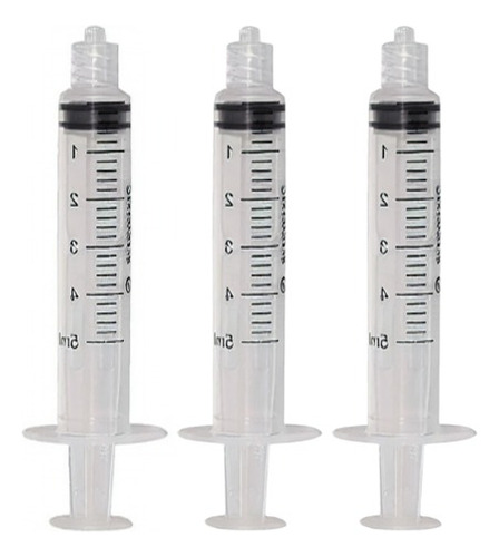 Seringa Descartável 5ml Bico Luer Lock 100un Descarpack