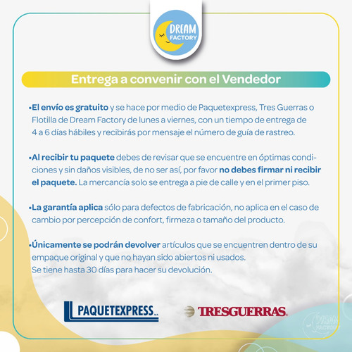 Imagen 9 de 9 de América Deker Colchón Matrimonial Ortopédico De Suave Espuma