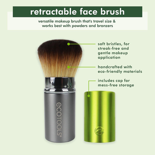 Ecotools Brocha Retráctil Para Maquillaje Facial, Brocha ...