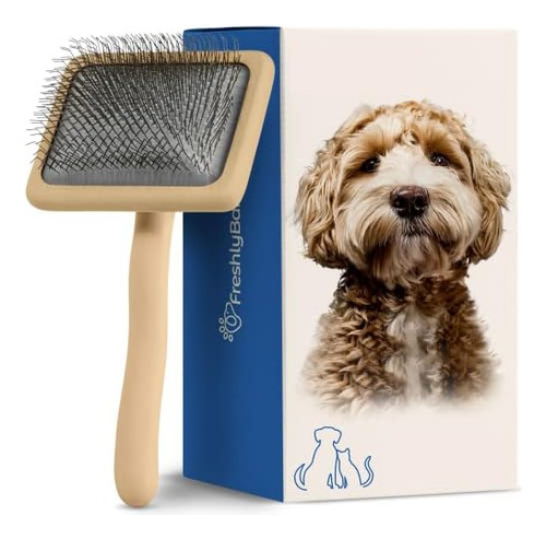 Freshly Bailey Slicker Dog Brush Para Goldendoodles, Poo 001