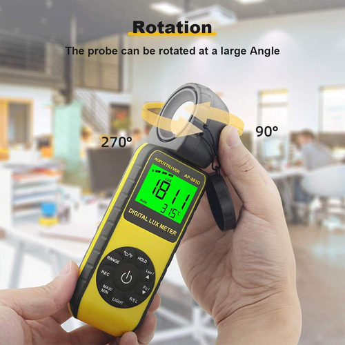 Light Meters 881d Digital Illuminance Meter Ambient Tempe...