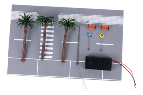 1/64 Escena De Carretera Modelo De Coche Exhibición Mesa De