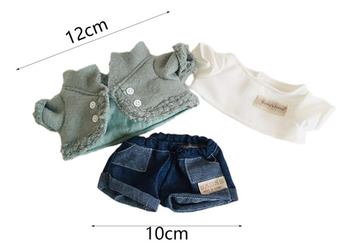 Conjunto De Roupas De Boneca Diy, Brinquedo Verde 3 Peças