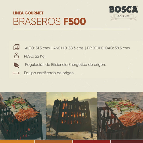 Fogonero Brasero Armable Cuadrado Bosca Asador Envio Gratis