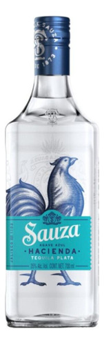 Pack De 4 Tequila Sauza Hacienda Plata 700 Ml