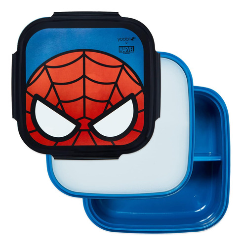 Caja Bento Yoobi Diseno Spiderman 3 Compartimentos Con Hi...
