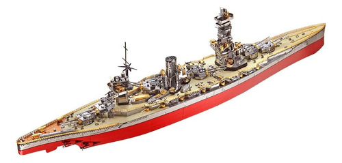 Piececool 3d Metal Puzzle Warship Model Kits, Fuso Battleshi