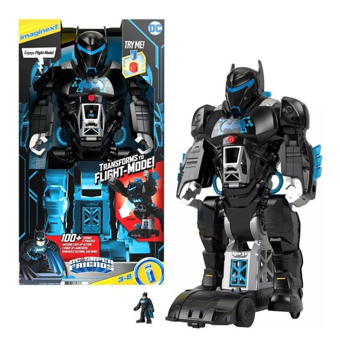 Figura Imaginext Batman Bot Dc Comics Con Luces Y Sonidos