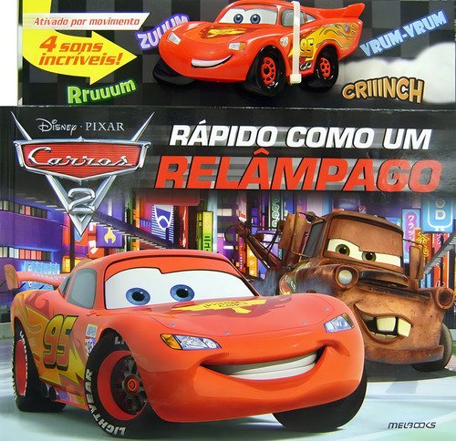 Carros 2: Rápido Como Um Relâmpago, De Disney., Vol. 1. Editora Melhoramentos, Capa Mole Em Português, 2020
