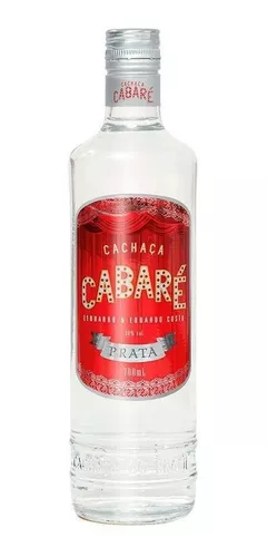 Imagem 1 de 2 de Cachaça Cabaré 700 Ml Prata