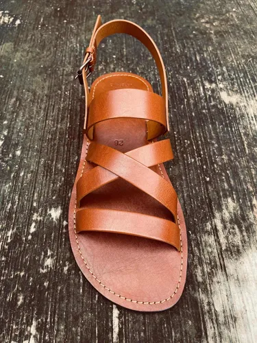 Sandalias cuero artesanales sale