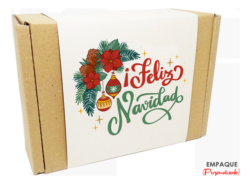Taza Y Botella Personalizada Mickey Navidad
