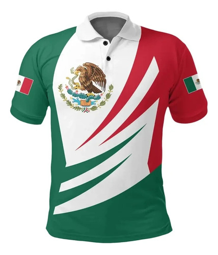 Camiseta De Polo De Manga Corta Impresa En 3d En México